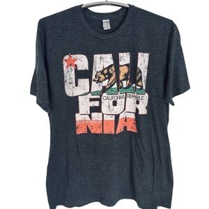 Duck Co. California Republic Men’s Graphic T-Shirt Dark Gray